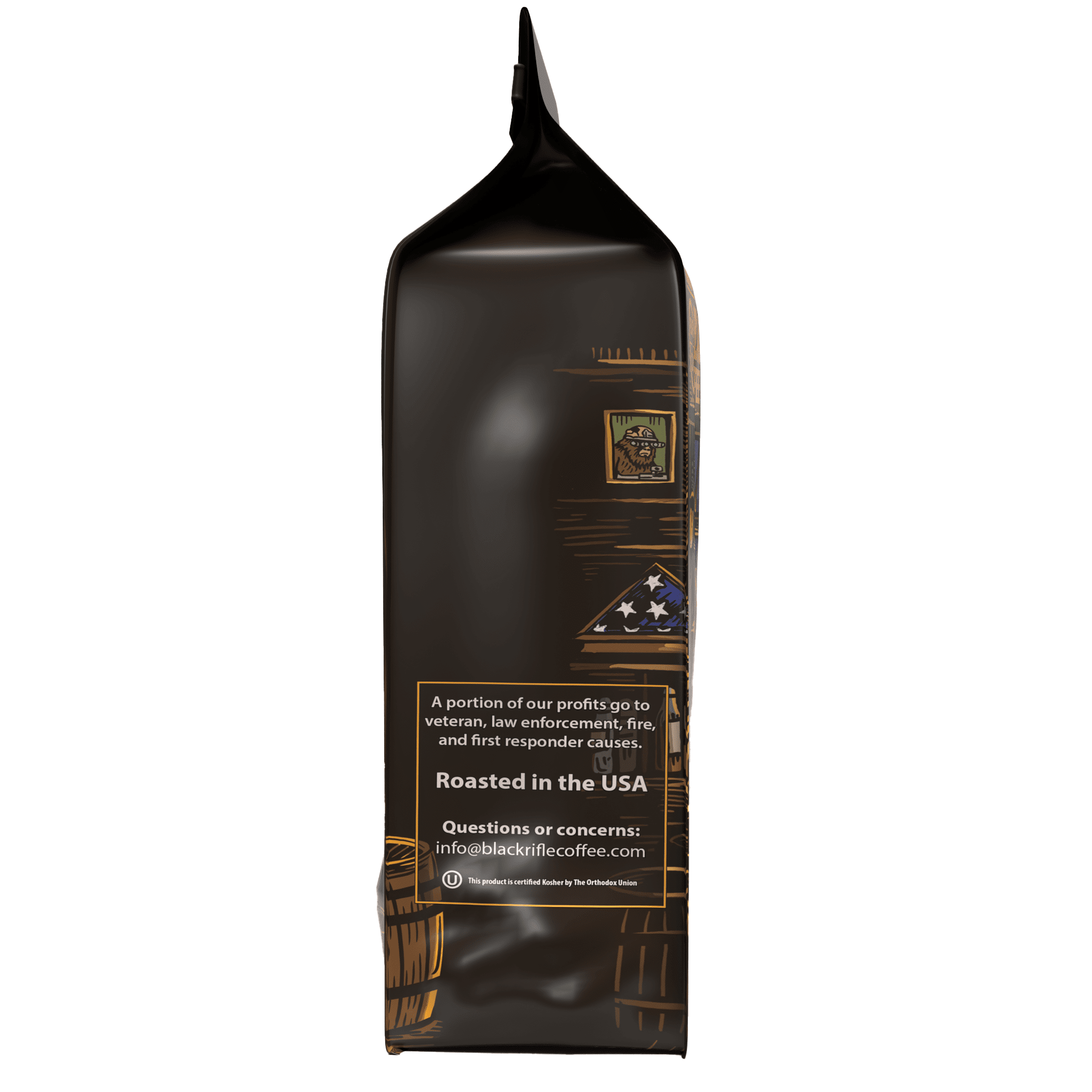 (6 pack) Black Rifle Coffee Bourbon, Medium Roast, Ground Coffee, 11oz
