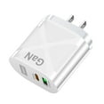 thumbnail image 2 of Daisyyozoid Wholesale Fast Quick Charge Phone Fast Wall Charger 65W PD USB-C QC3.0 Dual Fast Charging Adapter 2 Plug, 2 of 5