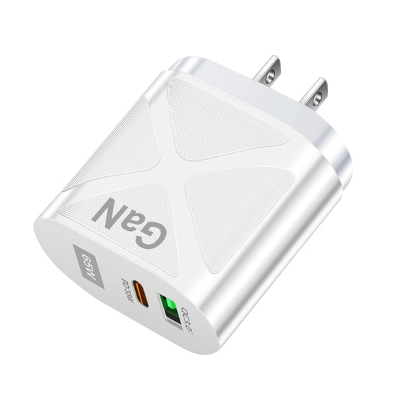 USB C Wall Charger Block, 33W 2-Port C Charger Fast Charging Block PD Power Adapter QC 3.0 Multiport Type C Box Brick Cube USB A Wall Plug for iPhone 15/16/17 Pro Max Plus, iPad,Samsung Galaxy