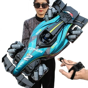 4DRC RC Racing Car, 1:12 4WD Toy Cars Buggy 2.4Ghz High Speed Remote Control Car Drift Car, Sideways Driving, with Watch Control.for Boys &  Gift for Kids Blue