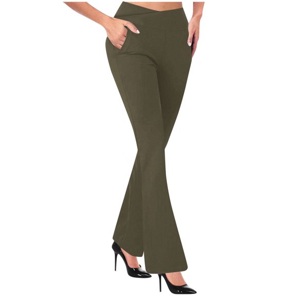 Work Pants Women High Waist Dress Pant Business Casual Outfits 4 Way Stretch Yoga Workout Pants