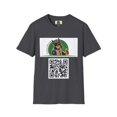 thumbnail image 2 of CyberMutz Dog Logo and QR Code Graphic T-Shirt, Unisex Crew Neck, 2 of 10
