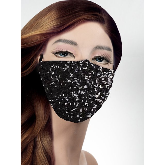 Sexy Sequins Ladies Hi Fashion Designer 90210 Face Mask