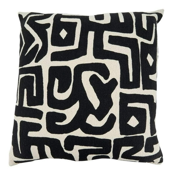 Kuba Cloth Cotton Oversized Decorative Throw Pillow