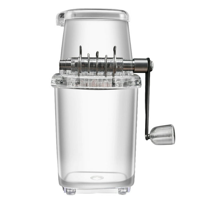 DIY Manual Ice Crusher,Portable Ice Crusher 1.25L Manual Ice Shaved Machine Portable Ice Crusher Seamless Integration