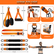Pull Up Assistance Bands, Heavy Duty Resistance Band for Pull Up Bar, Adjustable Weight/Size with Fabric Feet/Knee Rest, Bands for Pull Up Assist for Strength Training, Pull Up Assist Band