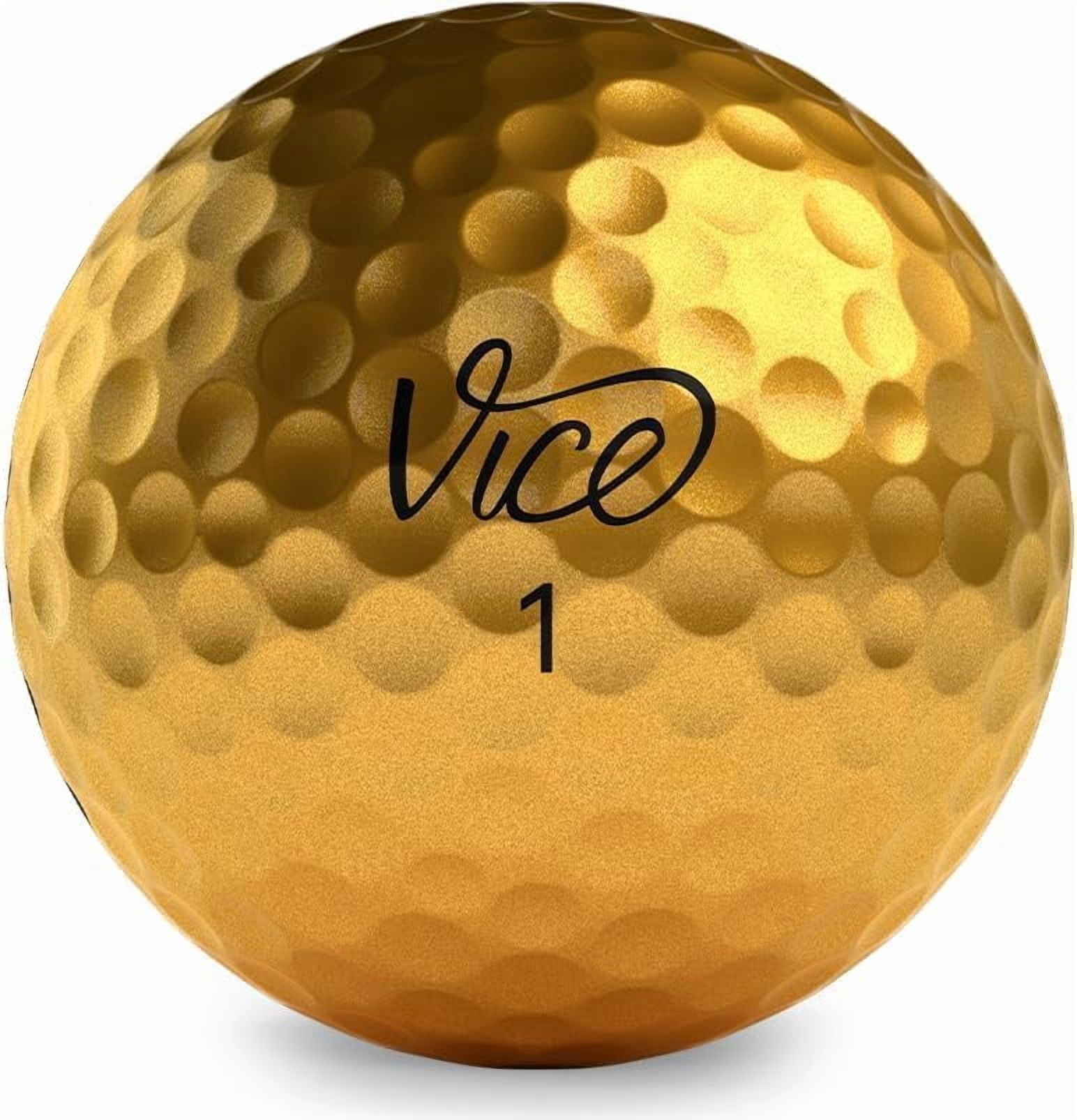 (2 pack) Vice Pro Plus Golf Balls, Gold 12pk