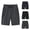 Dark Blue, variant on Mens Shorts Casual Loose Fit Solid Color Breathable Mesh Quick Dry Elastic 5-point Leisure Sports Beach Pants For Mens Clearance