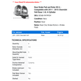 thumbnail image 2 of Rear Brake Pad and Rotor Kit 6 - Compatible with 2011 - 2015 Chevy Volt Base 1.4L 4-Cylinder 2012 2013 2014, 2 of 2
