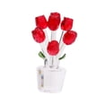 thumbnail image 2 of Figura de rosas de cristal, adorno de ramos de flores de rosas, adorno de flores de cristal para rojo, 2 of 9
