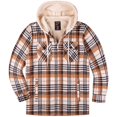 thumbnail image 6 of Visive By Walnut Creek Lined Flannel Sherpa Jacket for Men Thick Fleece Heavy Zip Up Hoodies Big and Tall Plaid Quilted Mens Flannel Jackets, 6 of 6
