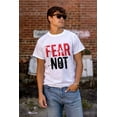 thumbnail image 4 of Fear Not Paint Splatter Christian Men's Graphic T Shirt Tees Brisco Brands S, 4 of 6
