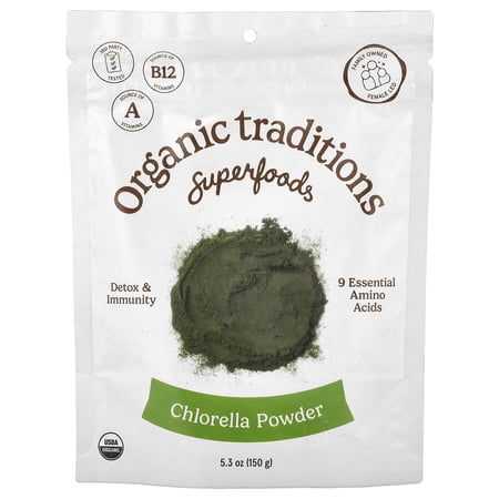Organic Traditions - Chlorella Powder - 5.3 oz.