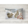 thumbnail image 2 of Carolines Treasures ASA2181PW1216 Winter Rabbits Fabric Decorative Pillow, 2 of 3