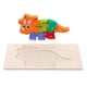 thumbnail image 4 of Rompecabezas de madera para niños, dinosaurios, interactivo, 3D, colores, juguete de aprendizaje cognitivo. Triceratops, 4 of 9