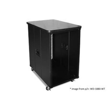 10U 450 mm Simple Server Rack with Wood Top
