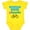 Yellow, variant on Inktastic Mountain Biker in Training Boys or Girls Baby Bodysuit