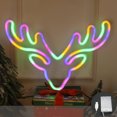 thumbnail image 4 of LED Neon Sign under $5! Yannianjz Christmas Neon Sign LED, Battery USB Powered Wall Decor for Bedroom, Holiday Shaped Light for Party, Festive Home Decoration Gift, 4 of 6