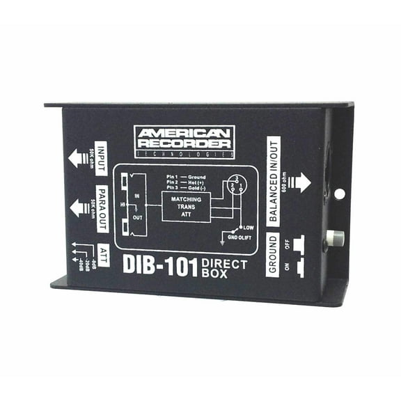 AMERICAN RECORDER DIB-101 Passive Direct "DI" Box