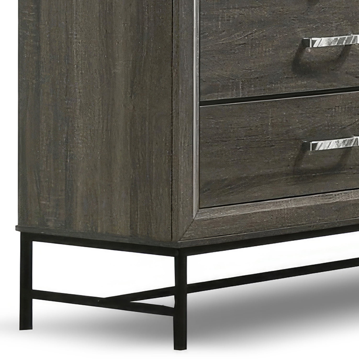 Furniture of America Joolen Wood Gray 2-Piece Dresser and Mirror Set