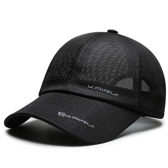 Men's and Women's Breathable Mesh Baseball Cap - Summer Outdoor Sun Protection Hat, Adjustable Lightweight Visor for Sports and Daily Wear – One Size (Fits 22-23.6 Inches)