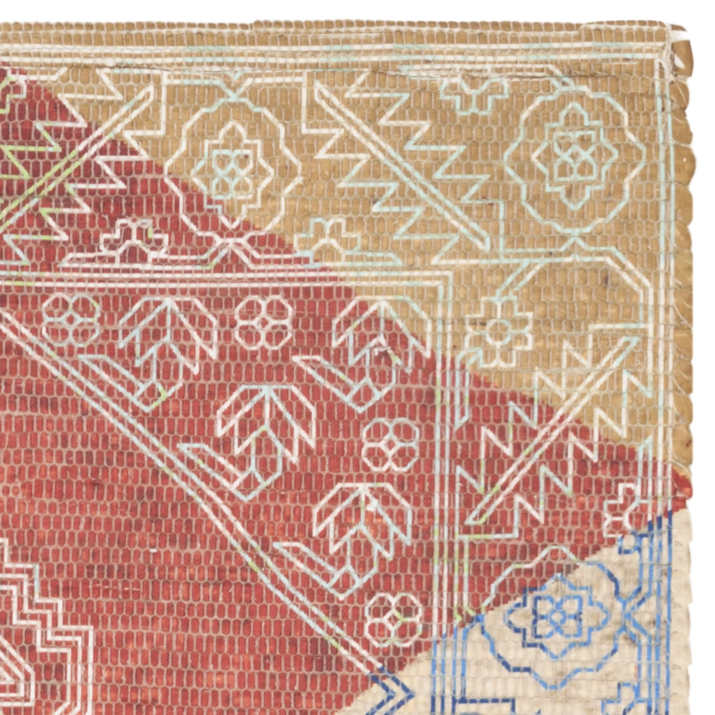SAFAVIEH Saffron Claude Geometric Cotton Area Rug, Multi, 3' x 5'