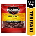 thumbnail image 2 of Jack Link'S Beef Jerky, Teriyaki Flavor, 2.6 Oz - Flavorful Meat Snack, 11G of Protein and 80 Calories, Made with 100% Beef - No Added MSG or Nitrates/Nitrites, 2 of 6