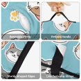 thumbnail image 6 of Multicolor Cat and Dog Paw Print Teens Toddler Nap Mat with Pillow, Sleeping Mat Bag for Preschool Daycare 59"x22", 6 of 6
