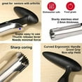 thumbnail image 3 of Small Apple Corer Tool Stainless Steel Cool Kitchen Gadgets Fruits Core Remover for Coring Pears Tomatoes Bell Peppers Fuji Honeycrisp Gala Cupcake Small Vegetables - Black, 3 of 6