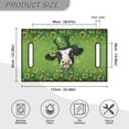 thumbnail image 5 of Yuyamidu St. Patrick's Day Golf Cart Seat Blanket Cow Golf Cart Seat Towel Stay Cool Travel Sports Golf Cart Seat Protector Green Leaves Golf Cart Seat Cover for 2-Person Seats Club Car, 5 of 5