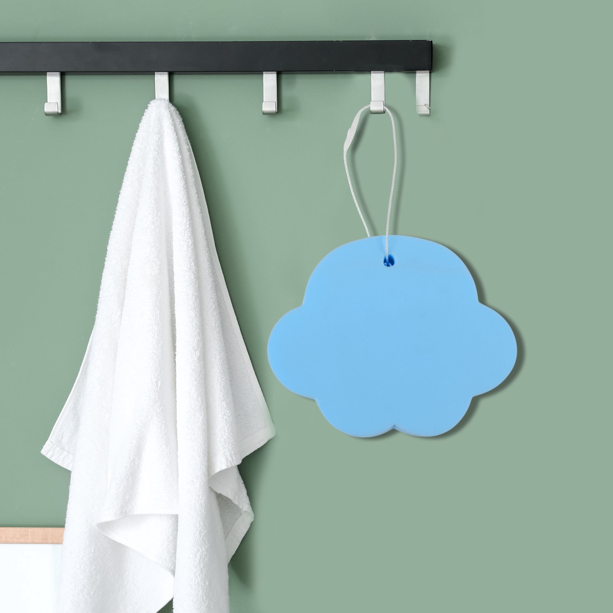 Unique Bargains Cat Claw Bath Sponge Body Scrubber 1 Pc Sky Blue
