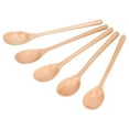 thumbnail image 4 of 5-Piece Wooden Long Handle Rice Honey Stirring Spoon Set - BPA-Free, Non-Scratch for Non-Stick Pans ,Ideal for Cooking & Serving, 4 of 5