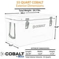 thumbnail image 4 of 55Q Cobalt Rotomolded Cooler - Cobalt Blue, 4 of 7