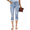 Light Blue,#079, variant on Pants For Women High Waisted Ripped Skinny Jeans Stretchy Denim Capris Cropped Jeggings With Pockets,S