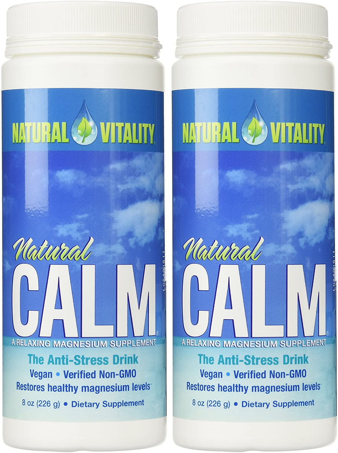 Natural Vitality Natural Magnesium Calm (2 Bottles of 8 Ounce