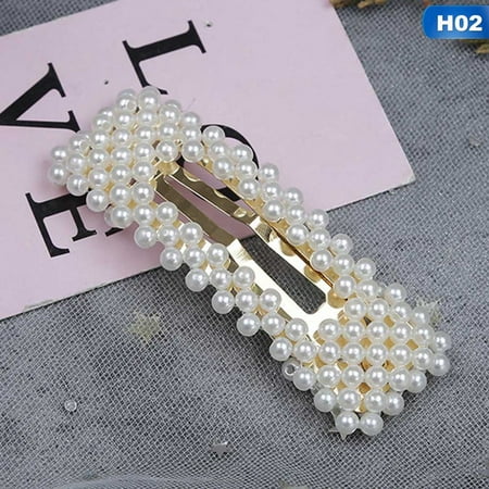 Kaboer Artificial Pearl Hair Clips Pearl Hair Pins Hair Barrettes