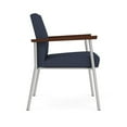 thumbnail image 2 of Mystic Reception Waiting Room Healthcare Guest Chair / Silver Steel / Blue, 2 of 5