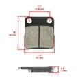thumbnail image 2 of Brake Pads for Yamaha Bruin 350 YFM350 2004-2006 Front Brakes, 2 of 5