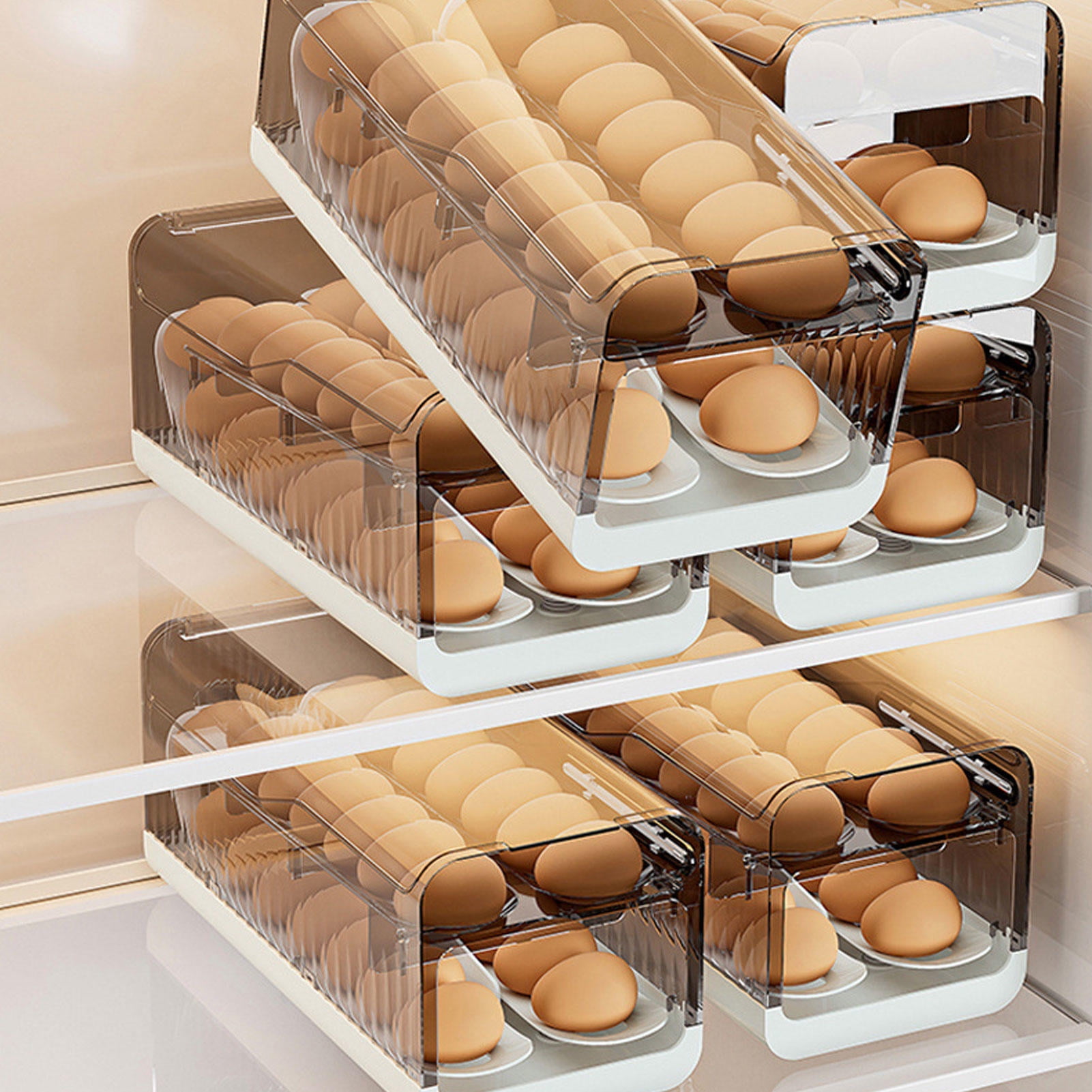BIMZUC Rolling Egg Holder – Food‑Grade, Space‑Saving Refrigerator Side Door Organizer, 7.87×14.17×7.48 in, 2.36 lb, 27.66$