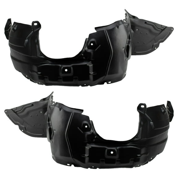 TRQ Front Inner Fender Liner Set Fits Select 2010-2011 Mazda 3 MA1248138 MA1249138