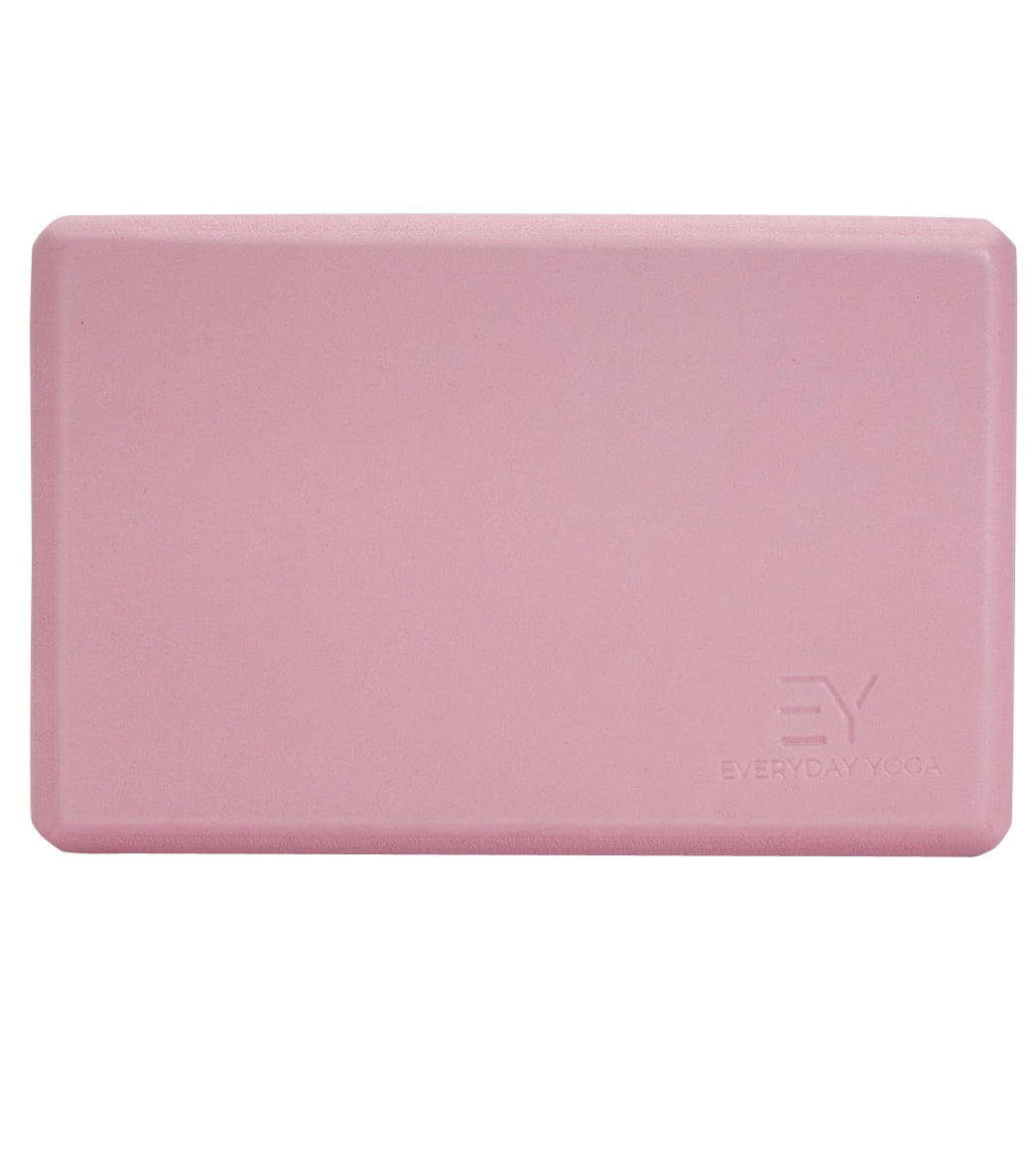 Everyday Yoga High-Density Foam Block, Lightweight & Durable with Smooth Beveled Edges