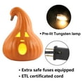 thumbnail image 3 of 21in+12in LED Light Up Jack O Lantern Halloween Pumpkin Lights Indoor/Outdoor Holiday Festival Garden Patio Front Door Decor, 3 of 6