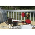 thumbnail image 3 of Drillbrush 3 Piece Red Stiff Bristle Nylon Round Scrub Brush Kit for Drill - Outdoor Drill Power Scrub Brush Kit - Bird Bath Cleaning Brushes, 3 of 8