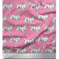 thumbnail image 1 of Soimoi Cotton Duck Fabric Paw & Collie Dog Print Fabric by Yard 56 Inch Wide, 1 of 1