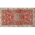 thumbnail image 1 of Ahgly Company Indoor Rectangle Traditional Light French Beige Brown Medallion Area Rugs, 2' x 3', 1 of 6
