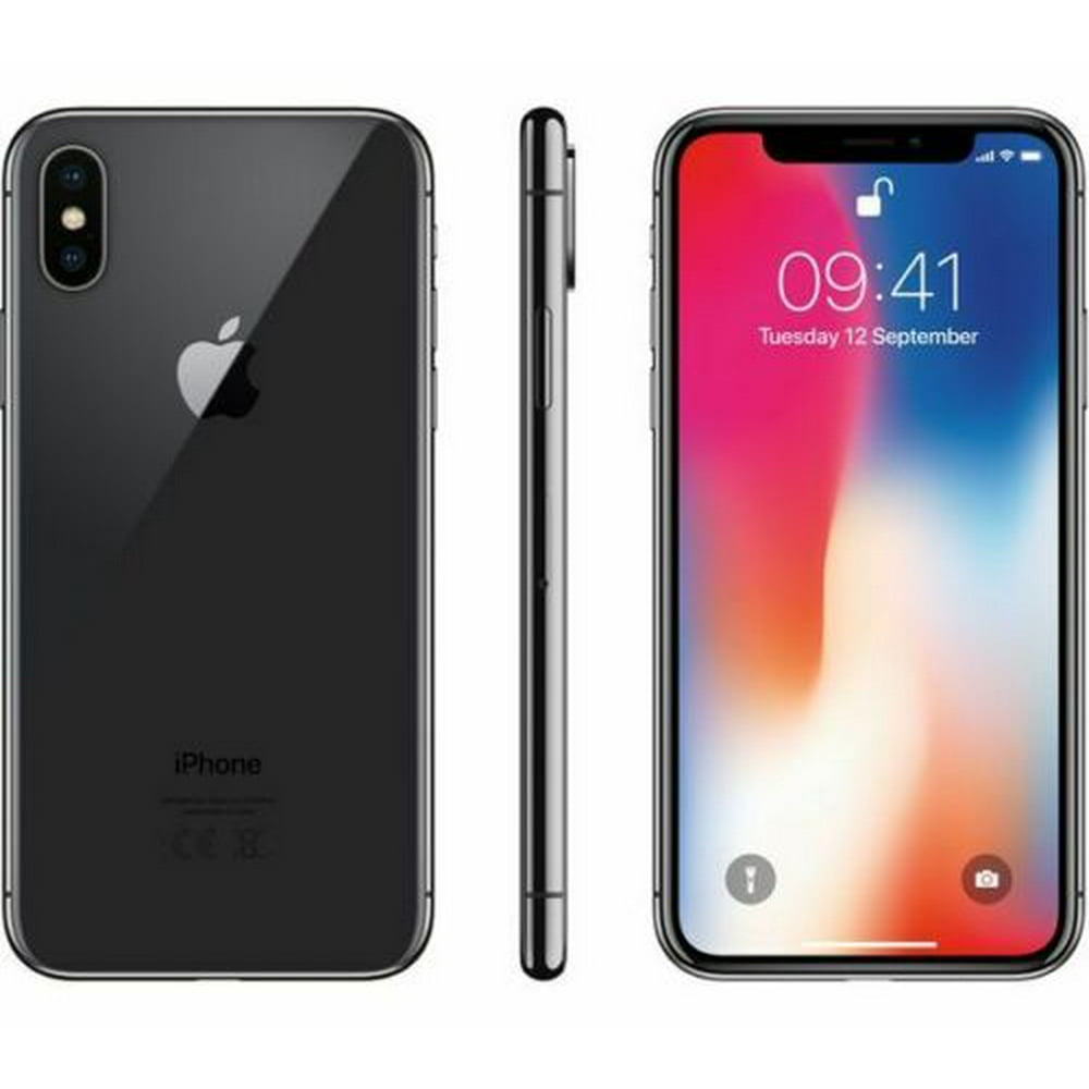 Refurbished Apple iPhone X - 64GB - Verizon + GSM Unlocked T-Mobile AT