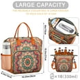 thumbnail image 5 of Sacred Zen Mandala Thermal Cooler Bag - Splash-Resistant Outer Shell for Durability, 5 of 6