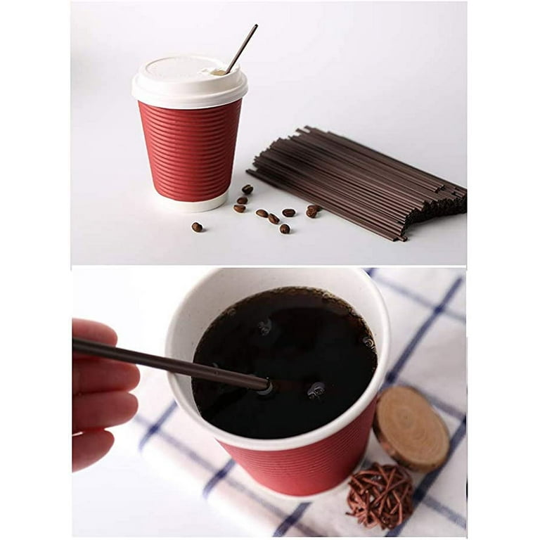 101 Pcs Coffee Stirrers Holder Set 1 Pcs Stirrers Holder 100 Pcs Disposable  Stir Straws for Coffee Bar Coffee Stir Sticks For Coffee Milk Cocktail Tea