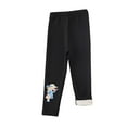 thumbnail image 3 of HVOBTTY Fall Toddler Girl's Slim-Leg Legging Print Fleece Lined Thermal Stretch Warm Outer Casual Wear Pants, 3 of 3