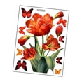 thumbnail image 4 of Calcomanía floral para ventana, decoración de pared, fácil aplicación, para puerta de vidrio, ventana, fondo de TV, armario, habitación infantil., 4 of 9